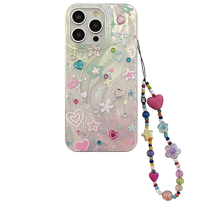 Silver Down Dopamine Stars TPU Plastic Mobile Phone Cover PW-WG00A56-09-1