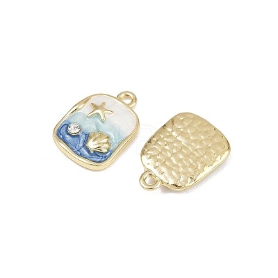 Alloy Rhinestone Pendants PALLOY-P311-02G-1
