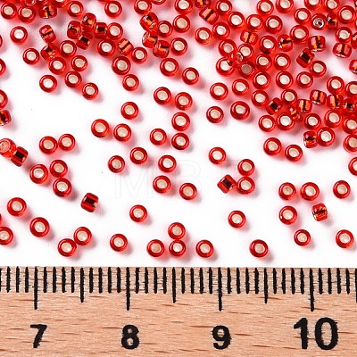 11/0 Grade A Transparent Glass Seed Beads X-SEED-Q007-F37-1