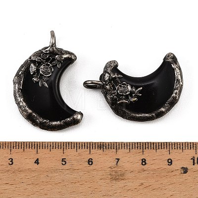 Natural Obsidian Pendants G-H359-05AS-02-1