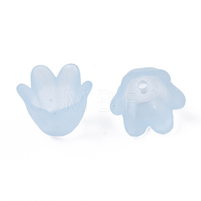 Transparent Acrylic Bead Caps FACR-N005-002D-1
