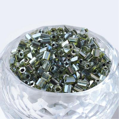 Transparent Two Cut Glass Seed Beads SEED-Q022-2224-1