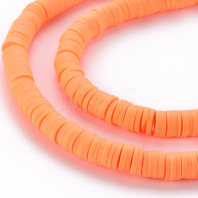 Handmade Polymer Clay Bead Strands CLAY-T002-6mm-42-1