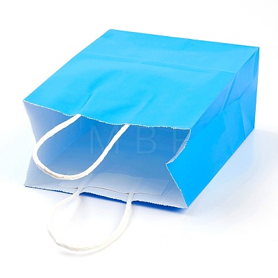 Pure Color Kraft Paper Bags AJEW-G020-C-01-1