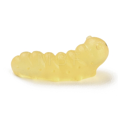 Luminous Resin Worm Ornament DJEW-R011-01C-06-1