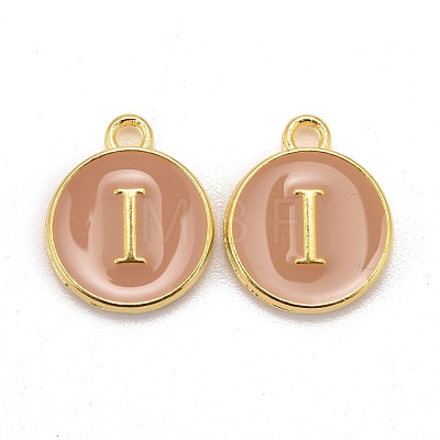 Golden Plated Alloy Enamel Charms ENAM-S118-06I-1