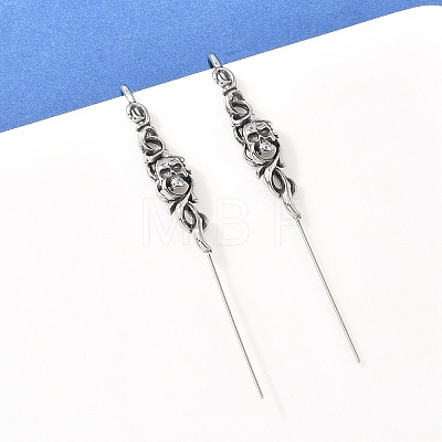 Halloween 316 Stainless Steel Ear Wrap Crawler Hook Earrings AJEW-C044-17B-AS-1