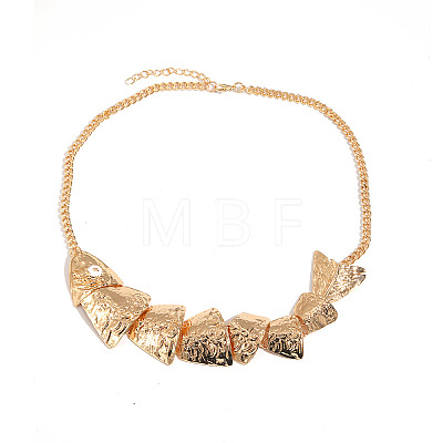 Summer Alloy Flexible Fish Bib Necklaces for Women WG0DD39-01-1