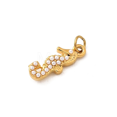 304 Stainless Steel ABS Imitation Pearl Pendants STAS-B097-07G-04-1
