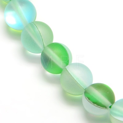 Synthetic Moonstone Beads Strands G-F142-8mm-M-1