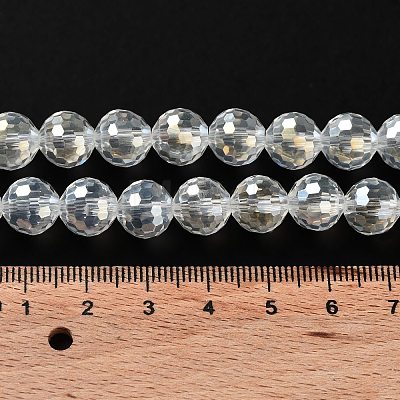 Electroplate Glass Bead Strands X-EGLA-R040-10mm-15-1