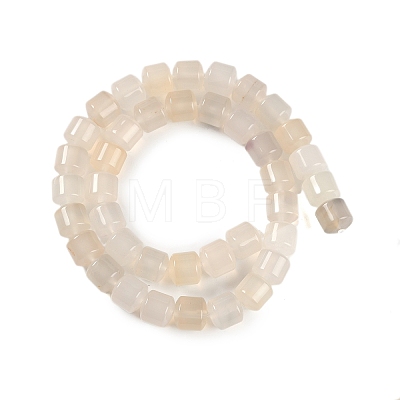 Natural White Agate Beads Strands G-L604-E06-01-1