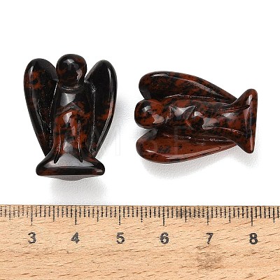 Natural Mahogany Obsidian Gemstone Carved Angle Figurines GG-CBA8396-A01-1