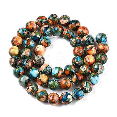 Natural Imperial Jasper Beads Strands G-N342-63F-1