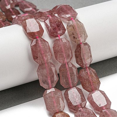 Natural Strawberry Quartz Beads Strands G-P544-B01-01-1