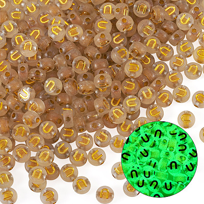 50G Luminous Transparent Acrylic Beads OACR-TAD0001-01U-1