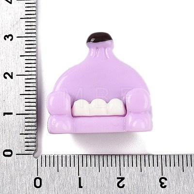 Opaque Resin Decoden Cabochons RESI-N039-127D-1