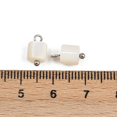 Natural Shell Column Charms X1-STAS-D378-32P-1