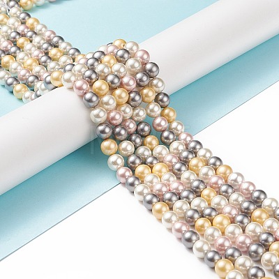 Shell Pearl Bead Strands LS-BSHE-L017-17-1