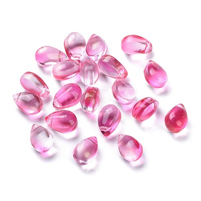 Transparent Glass Charms GGLA-M004-05B-04-1