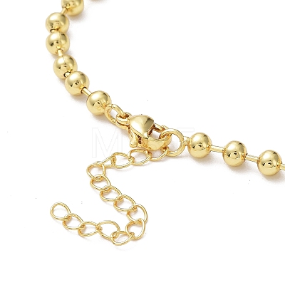 Rack Plating Brass Ball Chain Bracelets for Women LS-BJEW-G676-01B-G-1
