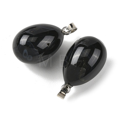 Natural Banded Agate Pendants GG-K002-08A-17-1