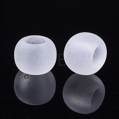 Transparent Acrylic European Beads TACR-S134-022-1