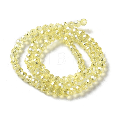 Electroplate Glass Bead Strands EGLA-R015-4mm-26-1