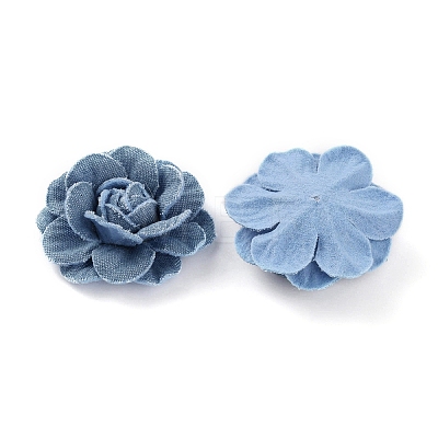 Denim Cloth Flowers DIY-WH0409-38A-1