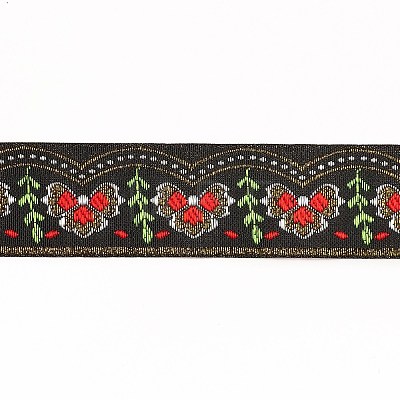 Ethnic Style Embroidery Polyester Ribbons OCOR-XCP0001-23A-1