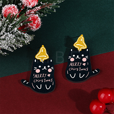 Christmas Theme Acrylic Dangle Stud Earrings FS-WG16439-03-1