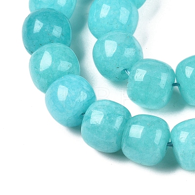 Dyed Natural White Jade Beads Strands G-T138-S10-1