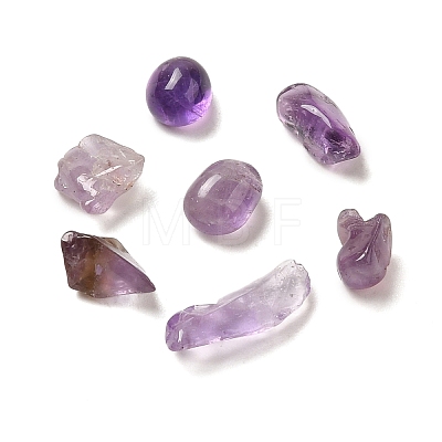 Natural Amethyst Chip Beads G-Q193-02C-1