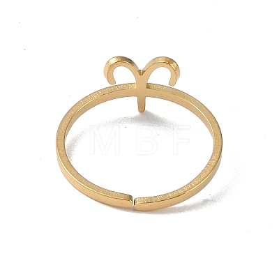 Real 18K Gold Plated 304 Stainless Steel Adjustable Finger Ring RJEW-L115-01G-04-1