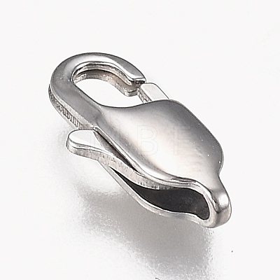 316 Surgical Stainless Steel Lobster Claw Clasps STAS-Z013-02A-1