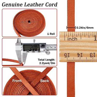 2M Flat Leather Cord LC-WH0007-07A-03-1