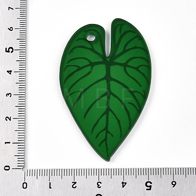 Transparent Printed Acrylic Pendants TACR-T028-32A-1