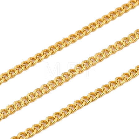 Rack Plating Brass Twisted Chain KK-Z070-31G-1