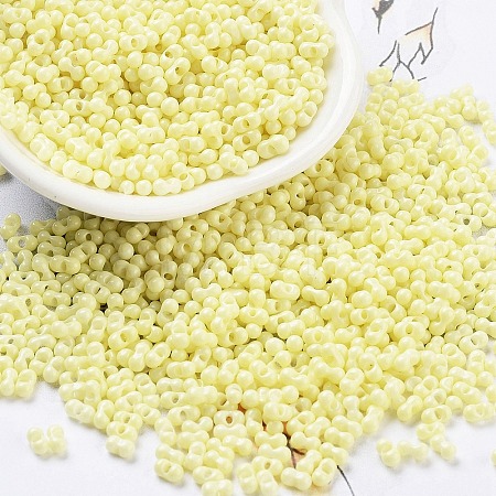 Baking Paint Glass Seed Beads SEED-A033-05E-1