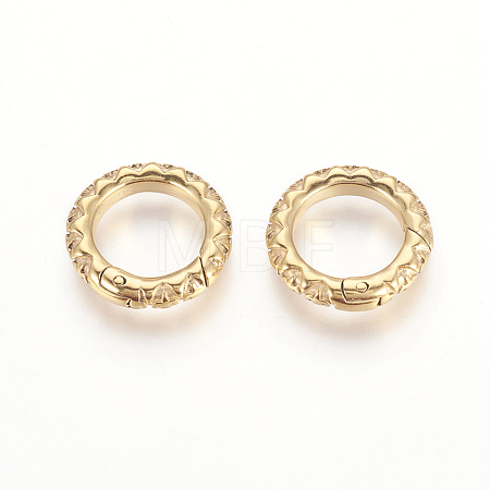 304 Stainless Steel Spring Gate Rings STAS-P217-13G-01-1