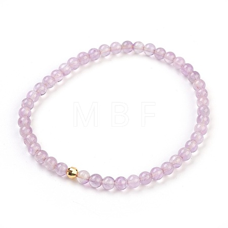 Natural Amethyst Stretch Bracelets BJEW-JB03797-03-1
