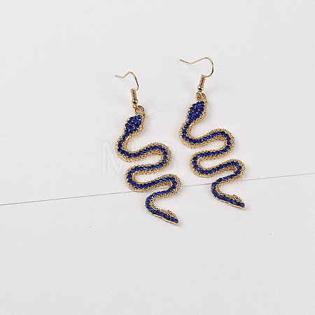 Alloy Rhinestone Dangle Earrings FS-WGB3D7E-07-1