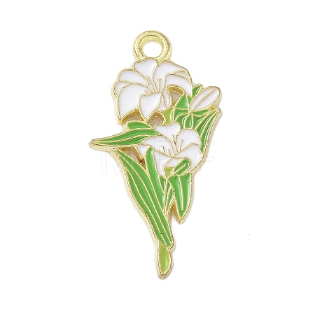 Alloy Enamel Pendants ENAM-P258-04H-G-1