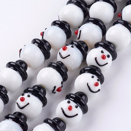 Handmade Lampwork Beads Strands X-LAMP-N068-5-1