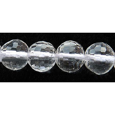 Synthetic Quartz Crystal Beads Strands GSFR6mm187-128-1