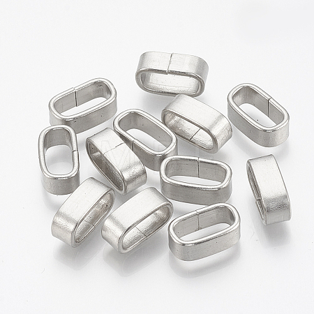 Non-Tarnish 304 Stainless Steel Slide Charm X-STAS-T031-06-1