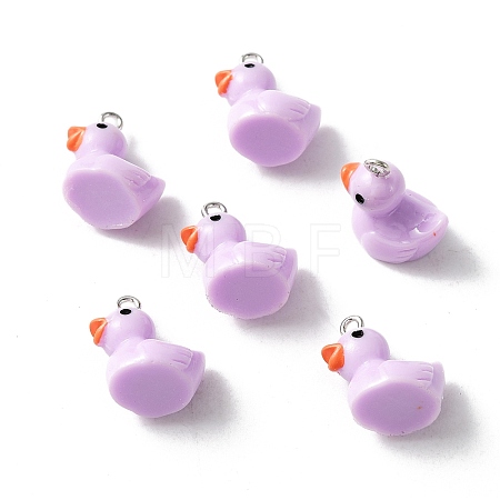 Opaque Resin Pendants RESI-WH0029-12P-03-1