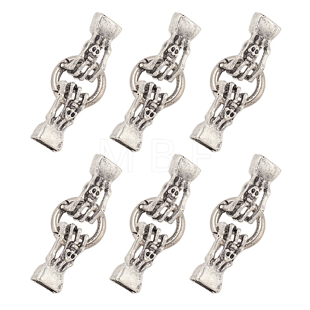6 Sets Alloy Spring Gate Rings FIND-AR0003-14-1