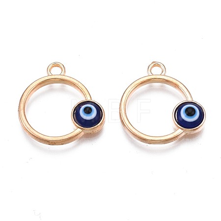 Alloy Enamel Pendants PALLOY-S132-355-1
