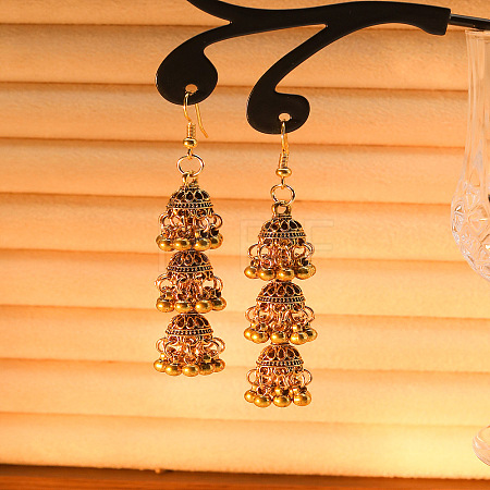 Bohemian Alloy & Iron Tassel Dangle Earrings WG25E48-02-1